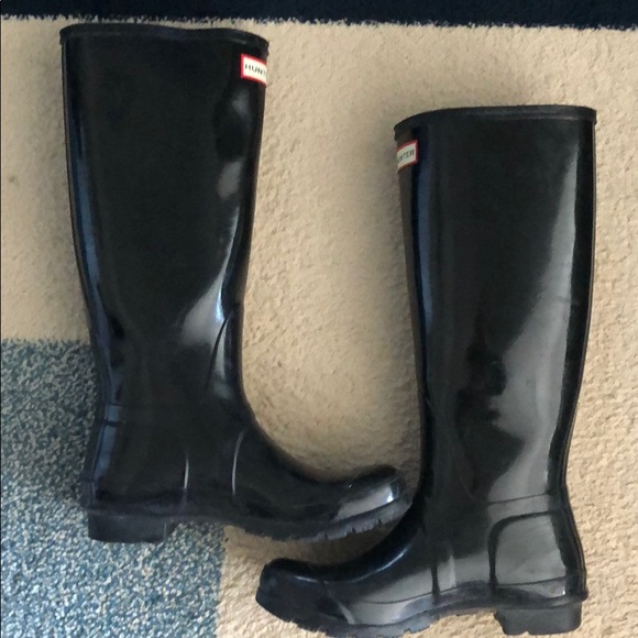 Hunter Women’s Original Tall Gloss Rain Boot, US 7 - Picture 3 of 3